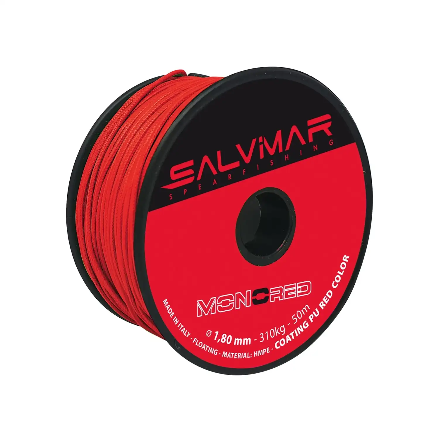 Fil Monored Ø1,80mm. 50mt Rouge Salvimar — équipement plongée — déstockage — Vannes
