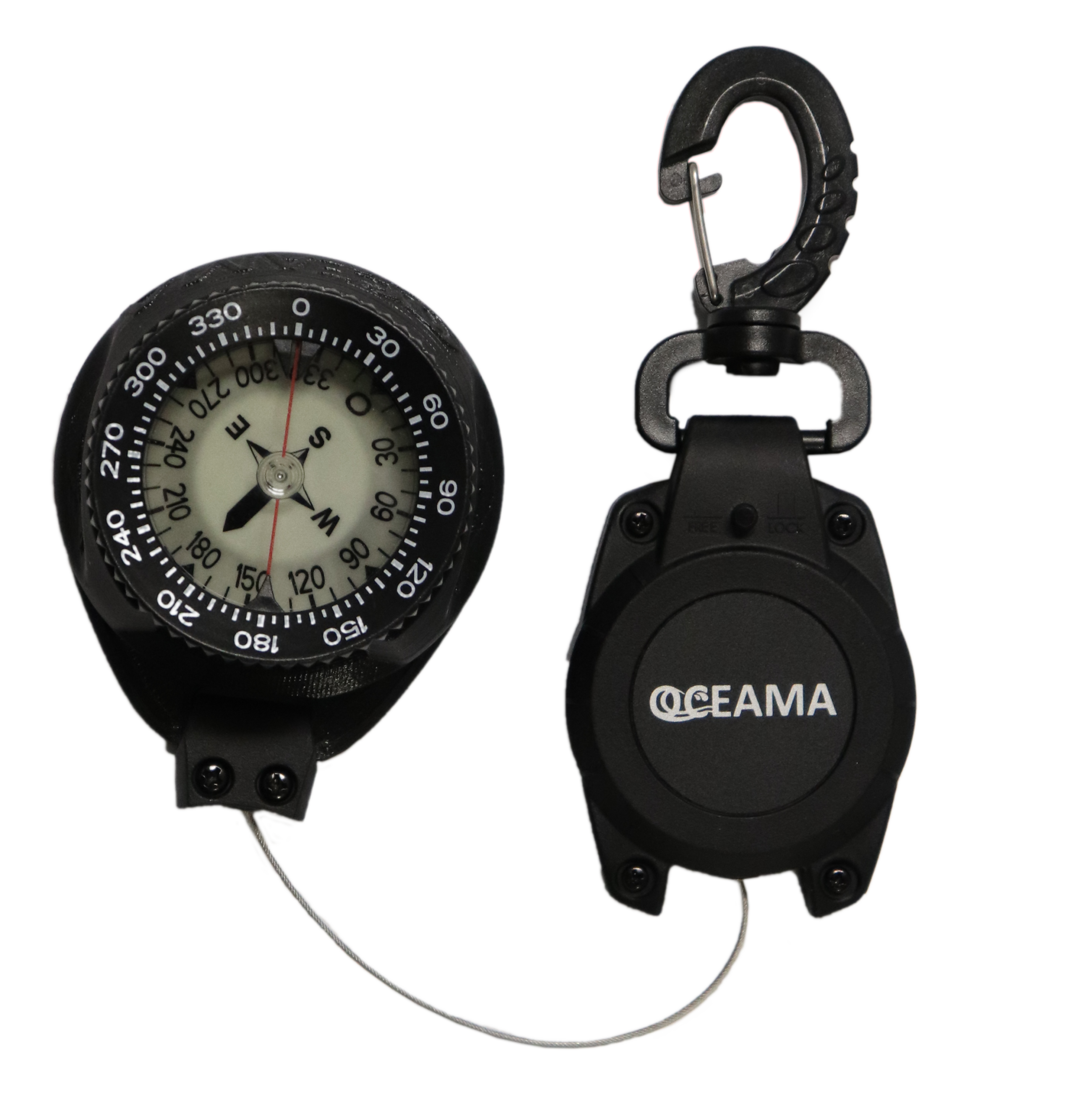 Compas Retracteur Et Ardoise Oceama — équipement plongée — déstockage — Vannes