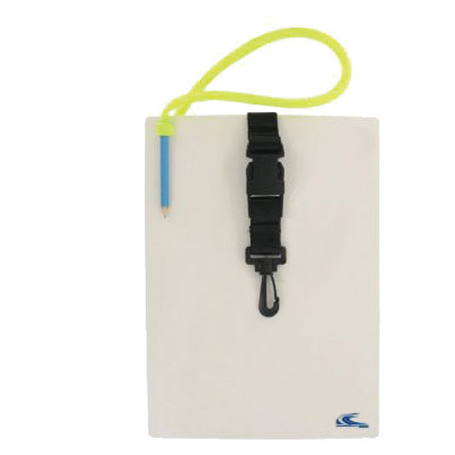 Ardoise A4 Immergeable + Crayon — équipement plongée — déstockage — Vannes