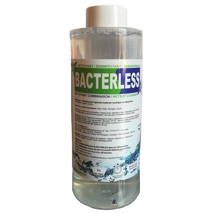 Désinfectant Bacterless Combinaison 1 Litre (par Trempage) — équipement plongée — déstockage — Vannes